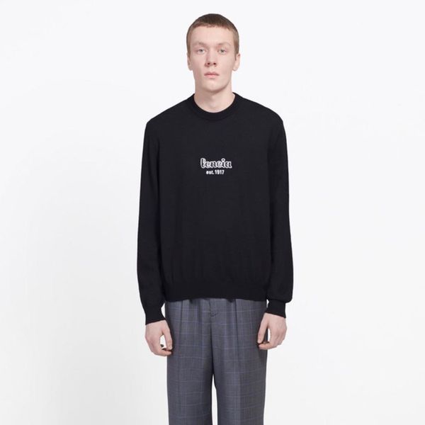 19fw blcg logo embroidery pure color sweatshirt o-neck long sleeve couple street pullover fashion coat hfhlwy028, Black
19fw blcg logo embroidery pure color sweatshirt o-neck long sleeve couple street pullover fashion coat hfhlwy028, Black