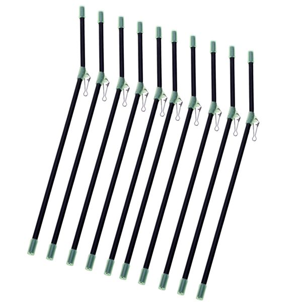 10pcs luminous anti- booms with snap, fishing rig bent booms 22cm