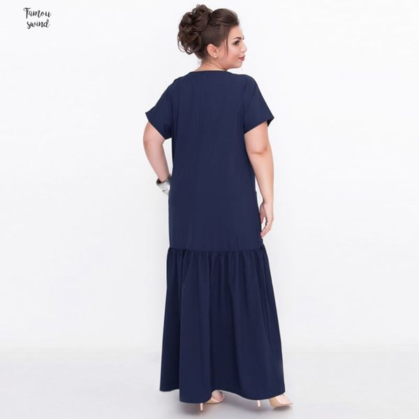 l 6xl women long dress 2019 summer size loose elegant maxi dress plus size women clothing party floor length dress, Black;gray
l 6xl women long dress 2019 summer size loose elegant maxi dress plus size women clothing party floor length dress, Black;gray