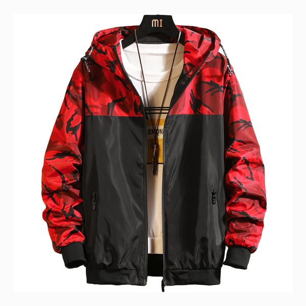 hooded jacket men 2019 summer causal camouflage men basic jackets windbreaker zipper lightweight jackets stripe male coat unisex, Black;brown
hooded jacket men 2019 summer causal camouflage men basic jackets windbreaker zipper lightweight jackets stripe male coat unisex, Black;brown