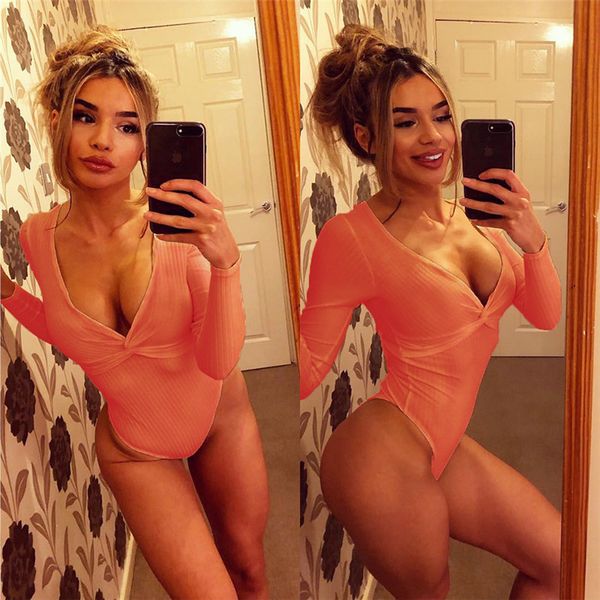 2019 new summer bodysuits women slim deep v-neck jumpsuits fashion long sleeve skinny outwear party clubwear women rompers, Black;white
2019 new summer bodysuits women slim deep v-neck jumpsuits fashion long sleeve skinny outwear party clubwear women rompers, Black;white