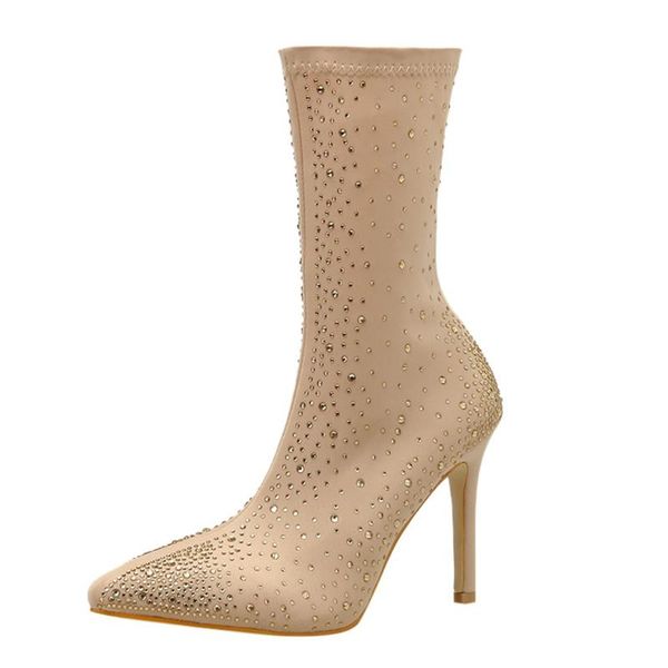 women autumn winter pointed water drill slim high heel boots elegant boots 2020 ladies fashion shoes new zapatos #s, Black
women autumn winter pointed water drill slim high heel boots elegant boots 2020 ladies fashion shoes new zapatos #s, Black