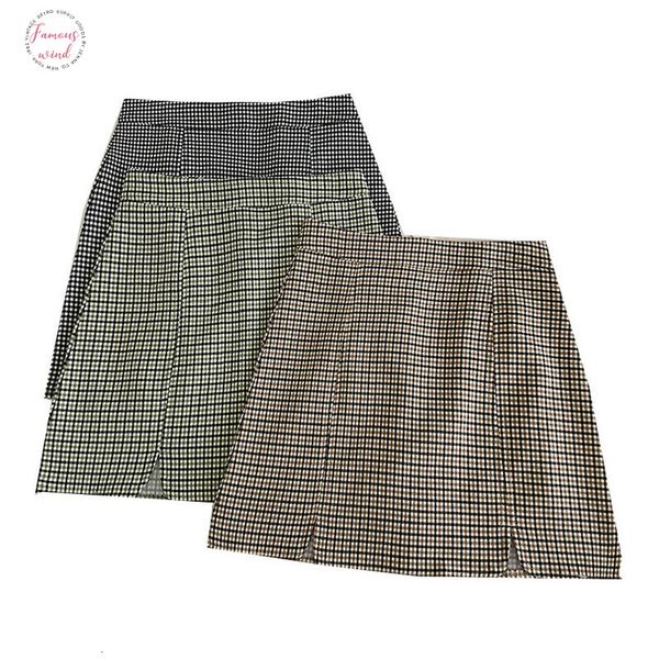 women plaid side slit mini skirt high waist a line package hip ladies skirts casual basic skirt spring summer lady skirts, Black
women plaid side slit mini skirt high waist a line package hip ladies skirts casual basic skirt spring summer lady skirts, Black
