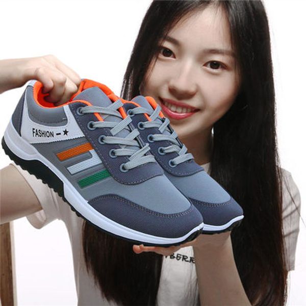 men sneakers outdoor walking shoes mesh breathable sport shoes low soft casual sneakers size 39-44, Black
men sneakers outdoor walking shoes mesh breathable sport shoes low soft casual sneakers size 39-44, Black