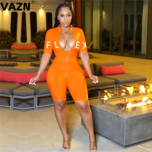 vazn product 2020 summer lady orange letters playsuit short sleeve zipper skinny playsuit lady streetwear, Black;white
vazn product 2020 summer lady orange letters playsuit short sleeve zipper skinny playsuit lady streetwear, Black;white