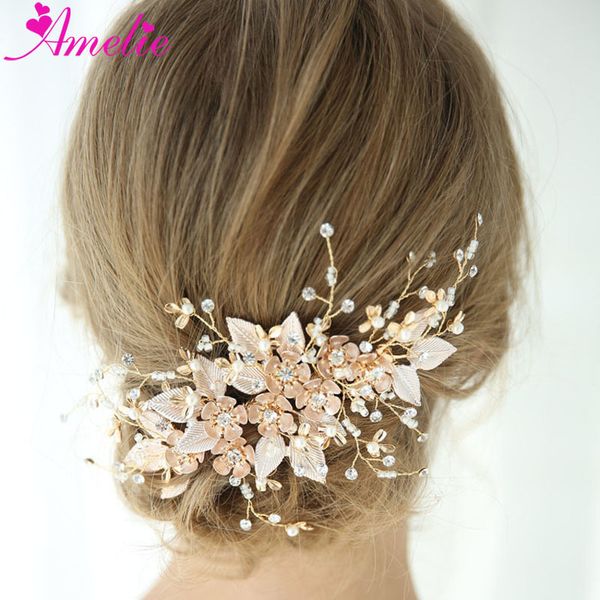 beach shower wedding headpiece floral and leaf gold hair comb bridal hair accessories flower women jewelry, Golden;white
beach shower wedding headpiece floral and leaf gold hair comb bridal hair accessories flower women jewelry, Golden;white