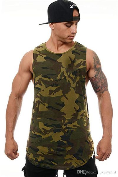 mens camouflage printed sleeveless vest crew neck sport mens tank irregular hem colorful male clothing, White;black
mens camouflage printed sleeveless vest crew neck sport mens tank irregular hem colorful male clothing, White;black