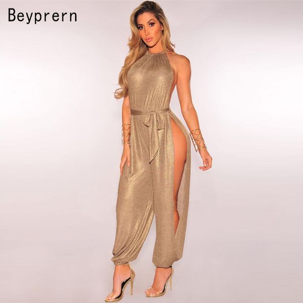beyprern gold metallic slit leg harem jumpsuits rompers stylish gold sleeveless halter keyhole jumpsuits overalls clubwear, Black;white
beyprern gold metallic slit leg harem jumpsuits rompers stylish gold sleeveless halter keyhole jumpsuits overalls clubwear, Black;white