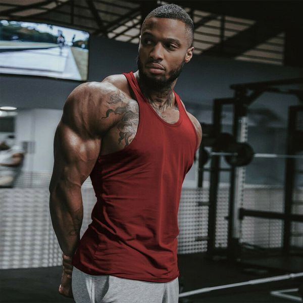 hirigin men gym sleeveless muscle vest stringer vests sports bodybuilding tee shirt man casual solid color breathable tanks, White;black
hirigin men gym sleeveless muscle vest stringer vests sports bodybuilding tee shirt man casual solid color breathable tanks, White;black