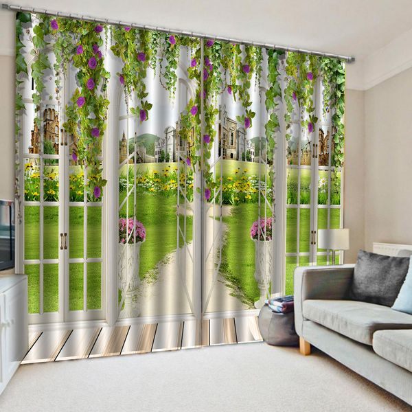 customized size luxury blackout 3d window curtains green window curtains beautiful scenery curtain
customized size luxury blackout 3d window curtains green window curtains beautiful scenery curtain