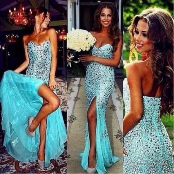 bling bling crystal beaded long mermaid prom dresses split sweep train long 2019 vestidos de soiree vintage special occasion party gown, Black
bling bling crystal beaded long mermaid prom dresses split sweep train long 2019 vestidos de soiree vintage special occasion party gown, Black