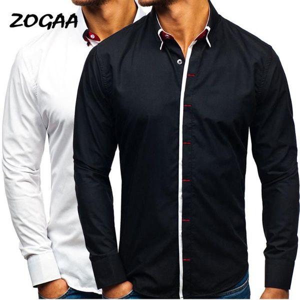 men's casual shirts zogaa brand fashion loose long sleeve solid color shirt clothing soft comfortable slim social men, White;black
men's casual shirts zogaa brand fashion loose long sleeve solid color shirt clothing soft comfortable slim social men, White;black