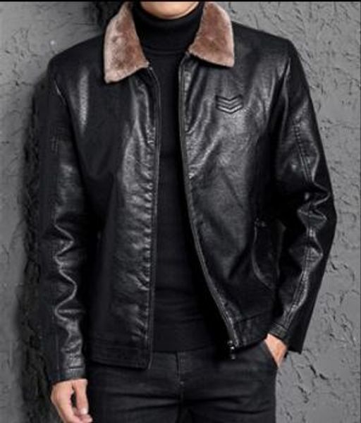 2018 new style men leather clothing long sleeve solid color jackets warm cotton plus size male turn-down collar clothes, Black;brown
2018 new style men leather clothing long sleeve solid color jackets warm cotton plus size male turn-down collar clothes, Black;brown