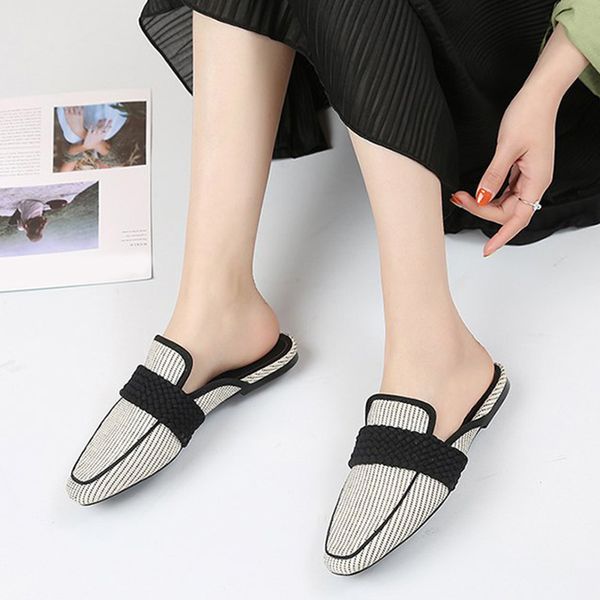 2019 autumn women retro mules slippers ladies flats square toe spring elegant shoes footwear fashion vintage slippers female, Black
2019 autumn women retro mules slippers ladies flats square toe spring elegant shoes footwear fashion vintage slippers female, Black