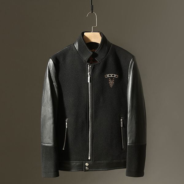 2020 spring new men's jacket woolen coat casual solid black streetwear baseball jacket fashion bomber, Black;brown
2020 spring new men's jacket woolen coat casual solid black streetwear baseball jacket fashion bomber, Black;brown