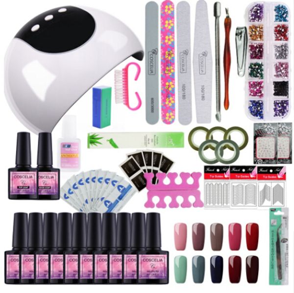 24w lamp for nail 10 color gel nail polish kit manicure machine art tools set base lacquer varnish semi permanant uv lamp
24w lamp for nail 10 color gel nail polish kit manicure machine art tools set base lacquer varnish semi permanant uv lamp