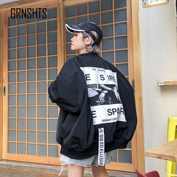 autumn loose large size female windbreaker harajuku bomber jacket student bf jacket oversized basic jackets, Black;brown
autumn loose large size female windbreaker harajuku bomber jacket student bf jacket oversized basic jackets, Black;brown