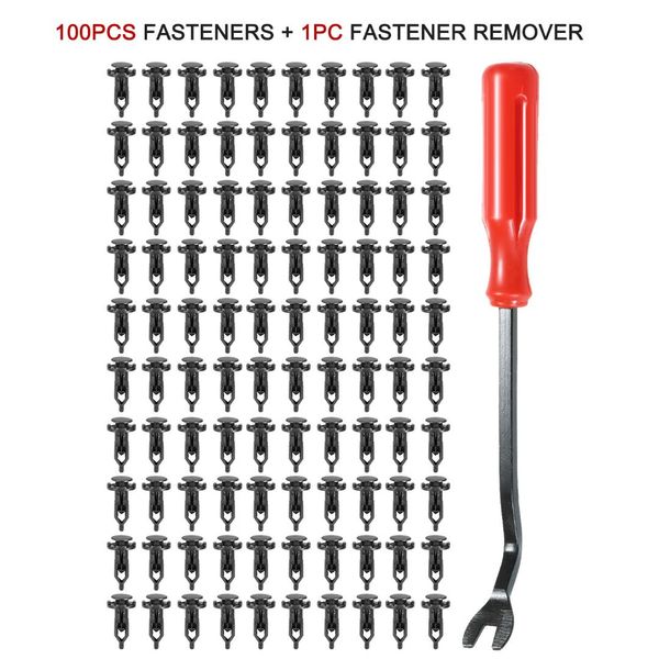 100pcs fastener clips car fasteners door trim panel auto bumper rivet retainer push engine cover fender with fastener remover
100pcs fastener clips car fasteners door trim panel auto bumper rivet retainer push engine cover fender with fastener remover