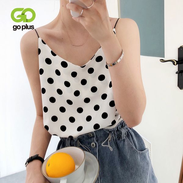 goplus summer women korean style polka dot v-nevk sleeveless women 2020 clothes ropa mujer vetement femme, White
goplus summer women korean style polka dot v-nevk sleeveless women 2020 clothes ropa mujer vetement femme, White