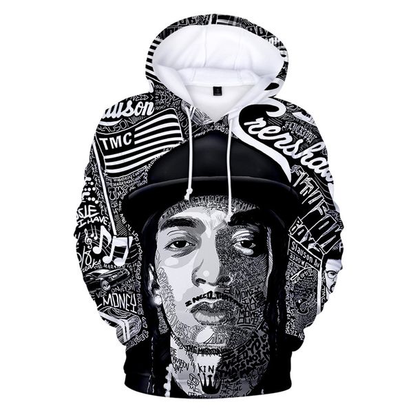 мужская дизайнерская толстовка с капюшоном nipsey hussle rapper 3d цифровая печать high street hip hop повседневная толстовка с длинным рука, Black
мужская дизайнерская толстовка с капюшоном nipsey hussle rapper 3d цифровая печать high street hip hop повседневная толстовка с длинным рука, Black