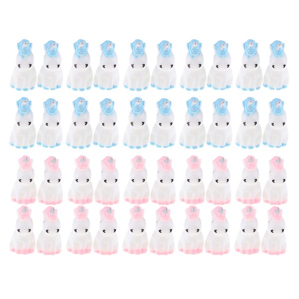 40pcs mini unicorn figurine, mini resin unicorn cake er for baby shower kids birthday party office desk decoration supplies, pink & blue
40pcs mini unicorn figurine, mini resin unicorn cake er for baby shower kids birthday party office desk decoration supplies, pink & blue