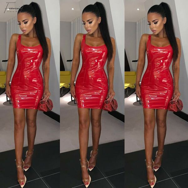 2019 черный скины сексуальный bodycon женщины спагетти ремень без рукавов глубокий о-образным вырезом кожаный карандаш мини-платье сексуальн, Black;gray
2019 черный скины сексуальный bodycon женщины спагетти ремень без рукавов глубокий о-образным вырезом кожаный карандаш мини-платье сексуальн, Black;gray