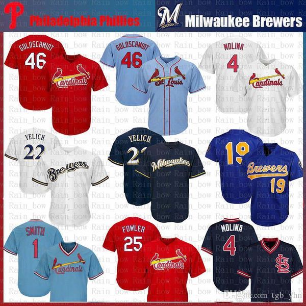 46 Paul Goldschmidt 25 Dexter Fowler St. Louis Baseball Jersey Cardinals 22 Christian Yelich 1 Smith 4 Yadier Molina Milwaukee Yount Brewers
46 Paul Goldschmidt 25 Dexter Fowler St. Louis Baseball Jersey Cardinals 22 Christian Yelich 1 Smith 4 Yadier Molina Milwaukee Yount Brewers