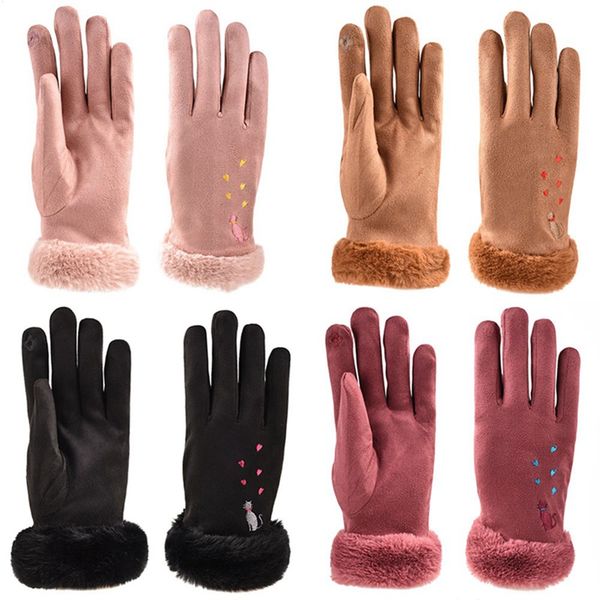 new winter women gloves solid color warm touch screen mittens embroidery cute cat windproof outdoor gloves
new winter women gloves solid color warm touch screen mittens embroidery cute cat windproof outdoor gloves