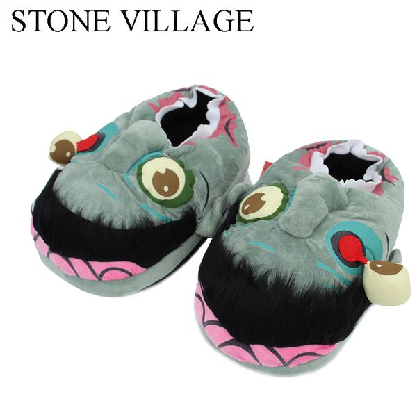 stone village 1pair plush zombie slippers / ravenous zombie warm slippers funny home shoes cartoon st-231, Black
stone village 1pair plush zombie slippers / ravenous zombie warm slippers funny home shoes cartoon st-231, Black