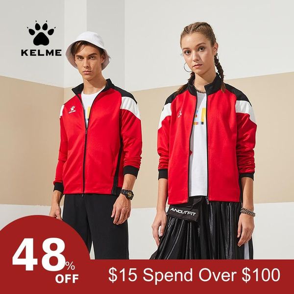 kelme men women sports jacket zipper training suit big szie running set sport suits gym tracksuits 3891351, Black;red
kelme men women sports jacket zipper training suit big szie running set sport suits gym tracksuits 3891351, Black;red