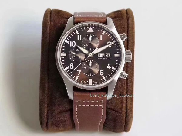 zf классический zhenpin pilot chronograph серии 43mmx15mm циферблат 7750 движение автоматическая механическая кожа мужские часы рождество, Slivery;brown
zf классический zhenpin pilot chronograph серии 43mmx15mm циферблат 7750 движение автоматическая механическая кожа мужские часы рождество, Slivery;brown