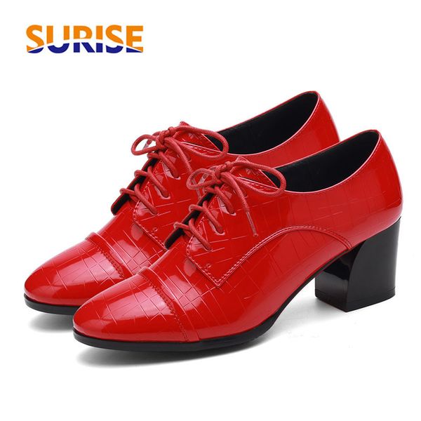 british women derbies pink patent leather round toe high block heel pumps retro brogues casual oxford lace-up ladies dress shoes, Black
british women derbies pink patent leather round toe high block heel pumps retro brogues casual oxford lace-up ladies dress shoes, Black
