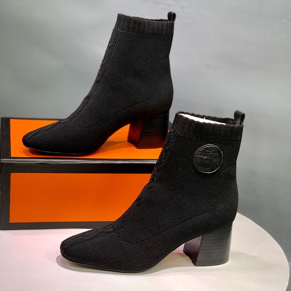 2019 stretch boots tip head female autumn short boots black thick with high heel fashion stretch wool knit short boots
2019 stretch boots tip head female autumn short boots black thick with high heel fashion stretch wool knit short boots