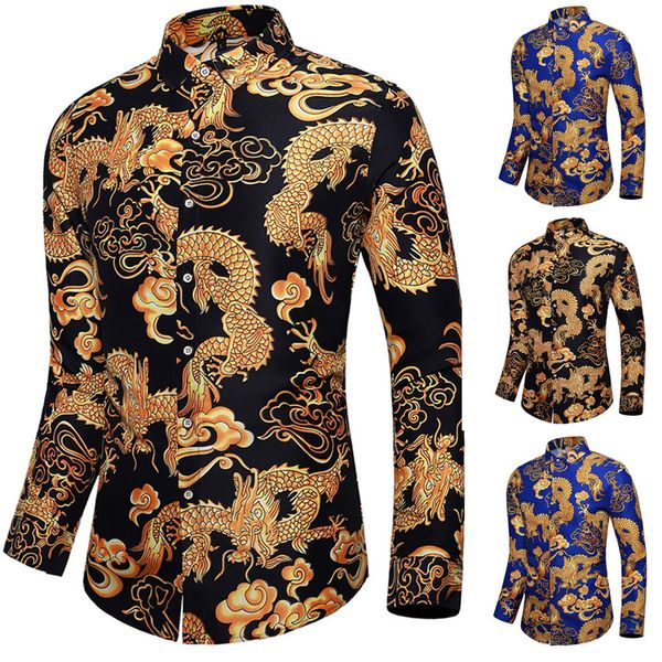 chinese style animal print men's autumn winter trends fashion casual lapel men's long sleeve shirts camisa social masculina, White;black
chinese style animal print men's autumn winter trends fashion casual lapel men's long sleeve shirts camisa social masculina, White;black