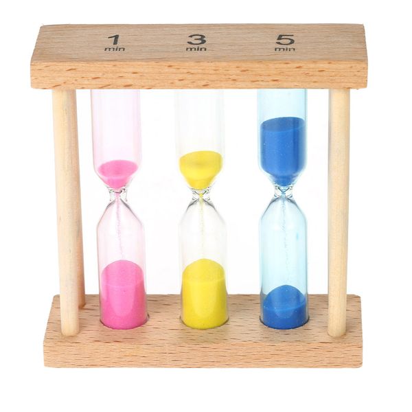 3 in 1 colorful hourglass sandglass sand timer 1min/3mins/5mins sand clock timer with wooden frame
3 in 1 colorful hourglass sandglass sand timer 1min/3mins/5mins sand clock timer with wooden frame