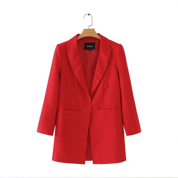 women shrug long blazers long sleeve notched collar solid red black outerwear office lady work wear basic chic ca093, White;black
women shrug long blazers long sleeve notched collar solid red black outerwear office lady work wear basic chic ca093, White;black