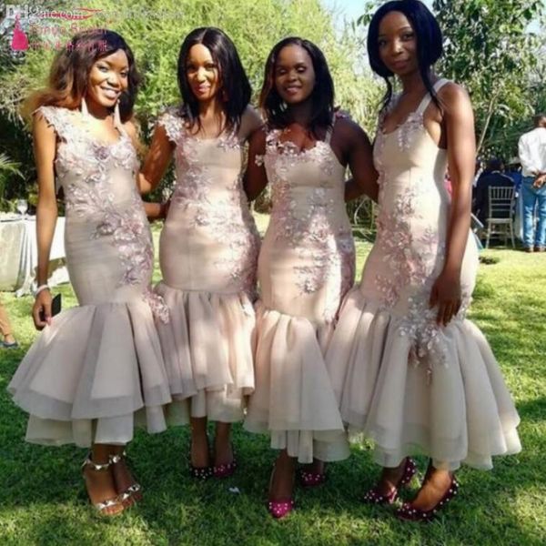 2019 african arabic ankle length mermaid bridesmaid dresses lace appliqued country maid of honor gowns wedding guest dress, White;pink
2019 african arabic ankle length mermaid bridesmaid dresses lace appliqued country maid of honor gowns wedding guest dress, White;pink