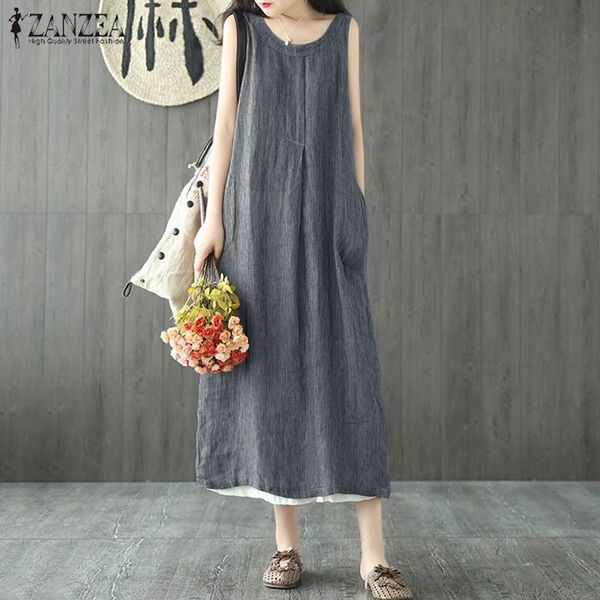 zanzea summer striped dress women vintage sleeveless sundress female loose party vestido casual tanks dress robe femme sarafans, Black;gray
zanzea summer striped dress women vintage sleeveless sundress female loose party vestido casual tanks dress robe femme sarafans, Black;gray