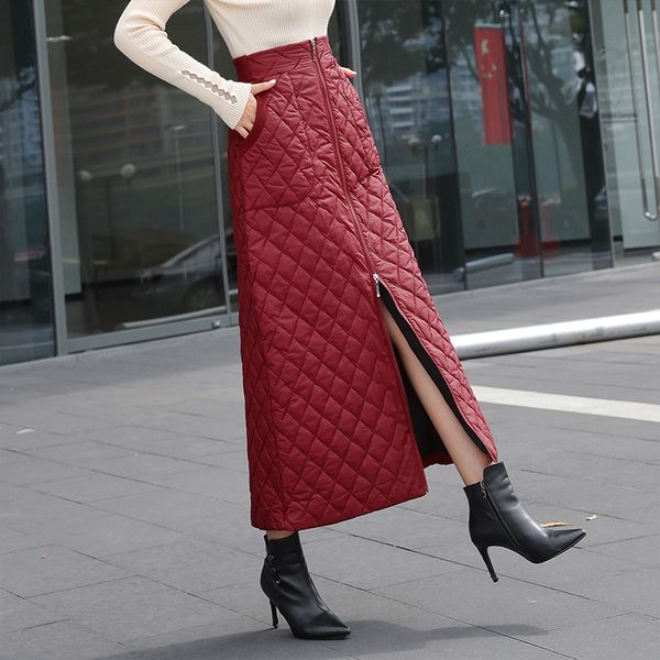 3xl plus size down cotton women's skirt winter korean one-piece zipper warm long skirt high waist a-line jupe longue femme, Black
3xl plus size down cotton women's skirt winter korean one-piece zipper warm long skirt high waist a-line jupe longue femme, Black