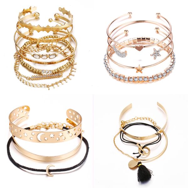 17km boho bangle for women gold color star heart moon bead crystal bracelet 2020 fashion charm jewelry gift, Black
17km boho bangle for women gold color star heart moon bead crystal bracelet 2020 fashion charm jewelry gift, Black