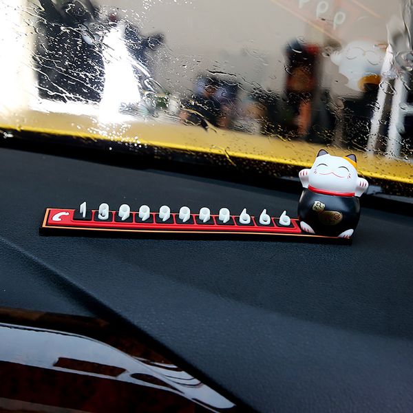 cartoon lucky cat doll luminous car temporary parking card phone number plate automobiles sticker telephone number notification
cartoon lucky cat doll luminous car temporary parking card phone number plate automobiles sticker telephone number notification