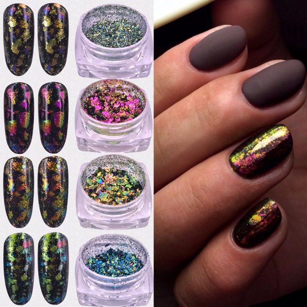 1 box holographic nail glitter chameleon powder 0.2g holo laser flakes sequins paillette diy nail decorations accessories, Silver;gold
1 box holographic nail glitter chameleon powder 0.2g holo laser flakes sequins paillette diy nail decorations accessories, Silver;gold