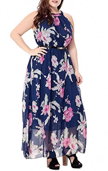 afibi women's sleeveless bohemian floral print beach chiffon maxi dresses, Black;gray
afibi women's sleeveless bohemian floral print beach chiffon maxi dresses, Black;gray