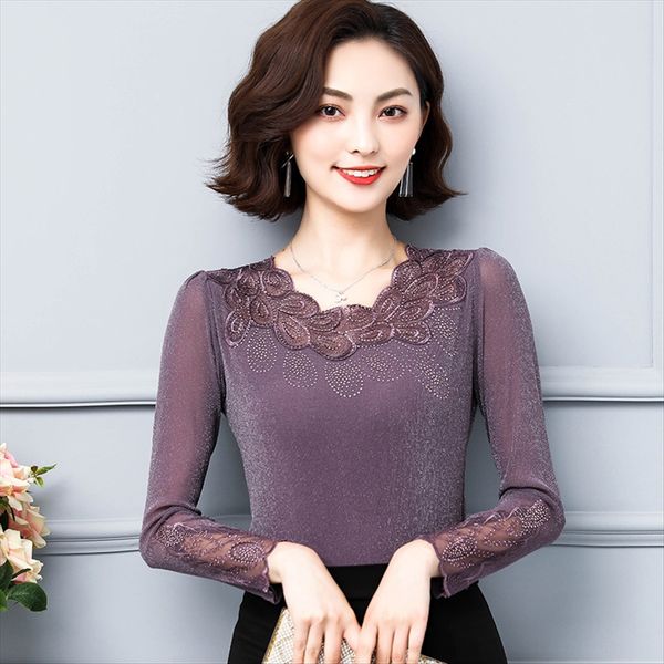 low collar base shirt women's long sleeve 2020 qiu liang silk gauze shirt lace lace thin all-match velvet, White
low collar base shirt women's long sleeve 2020 qiu liang silk gauze shirt lace lace thin all-match velvet, White