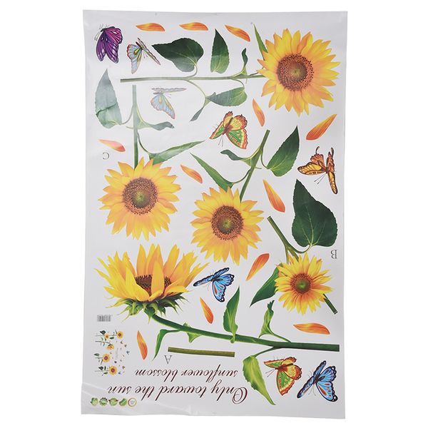 sunshine sunflower butterfly dancing in summer beautiful removable wall stickers diy kid's child room decor decal lm858 (90* 60c
sunshine sunflower butterfly dancing in summer beautiful removable wall stickers diy kid's child room decor decal lm858 (90* 60c