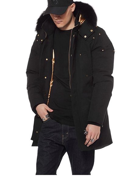 2019 french women down jacket stag lake long parka for men's corner brook series down jacket gold scissors hooded with fox furs collar, Black
2019 french women down jacket stag lake long parka for men's corner brook series down jacket gold scissors hooded with fox furs collar, Black