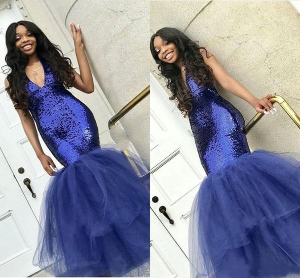 black girl sequined prom dresses navy blue deep v neck formal evening gowns tulle skirt vestidos de fiesta african mermaid party dress
black girl sequined prom dresses navy blue deep v neck formal evening gowns tulle skirt vestidos de fiesta african mermaid party dress