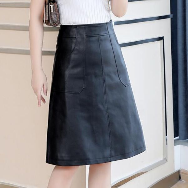 2020 new spring large size faux sheep leather a skirts women high waist skirt office lady short skirt dv557, Black
2020 new spring large size faux sheep leather a skirts women high waist skirt office lady short skirt dv557, Black
