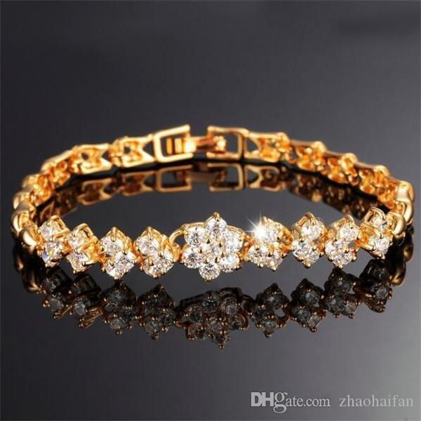 new fashion 18k real gold bracelets for women luxury white stones zirconia wedding jewelry bangle wholesale accessories 429, Black
new fashion 18k real gold bracelets for women luxury white stones zirconia wedding jewelry bangle wholesale accessories 429, Black