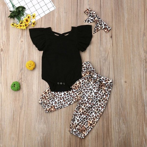 2020 autumn new style foreign trade girl suit baby girl black halo leopard print trousers headdress three-piece set, White
2020 autumn new style foreign trade girl suit baby girl black halo leopard print trousers headdress three-piece set, White